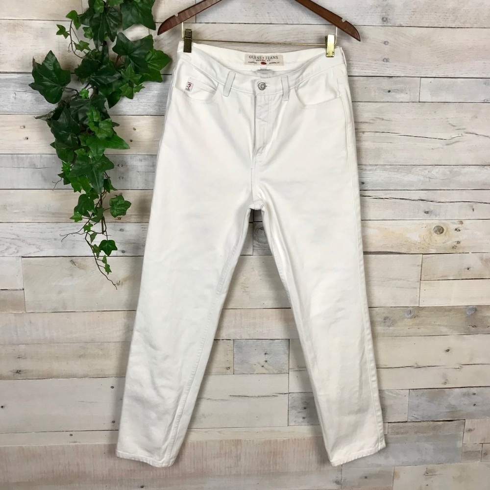 Guess Original Fit 050 Narrow Leg White Jeans 32